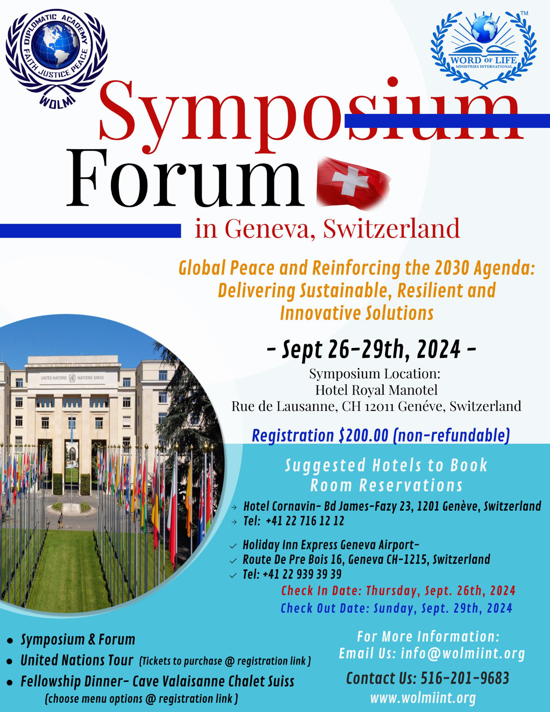 2024 Geneva Switzerland Symposium Forum Event